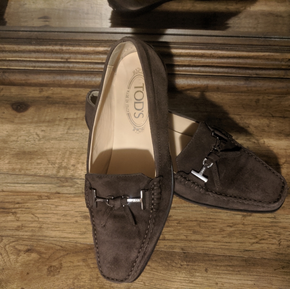 Tod's suede loafers